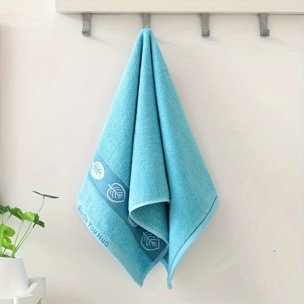 Leaf Pattern Towel Set Soft Hand Towel Bath Towel Household - Temu