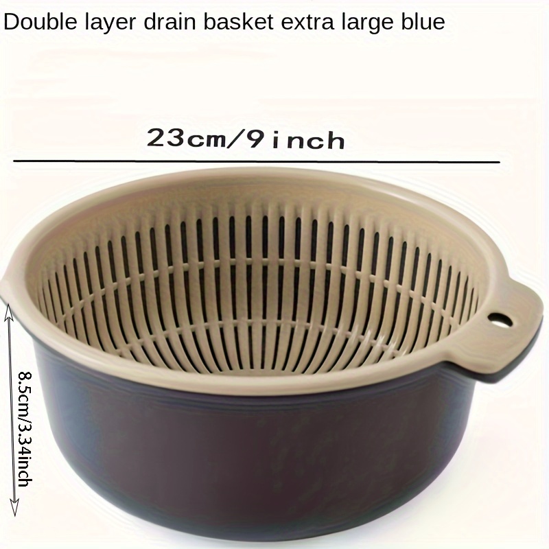 1pc Double-layer Household Thickened Draining Basket