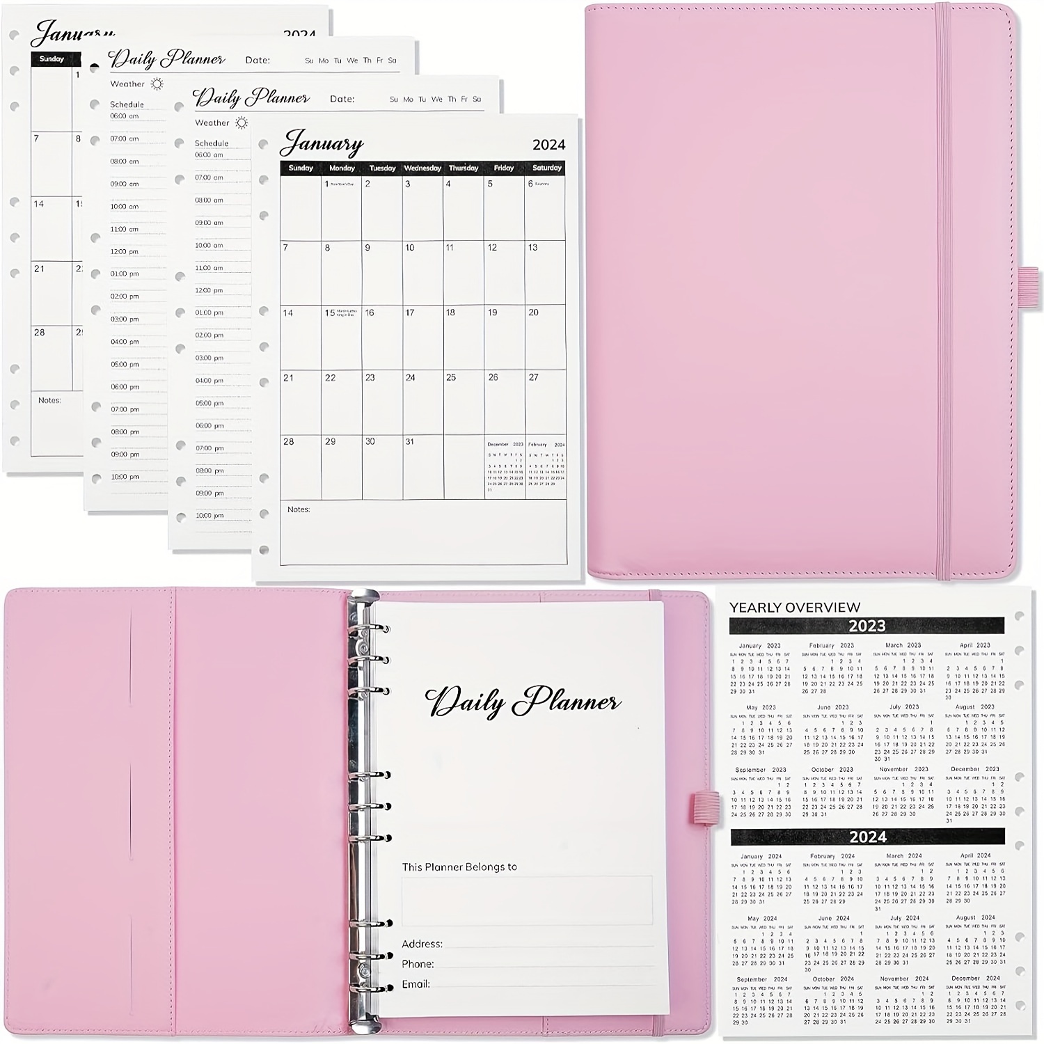 Planner 2023 2024 B5 Size To Do List Hourly Schedules - Temu