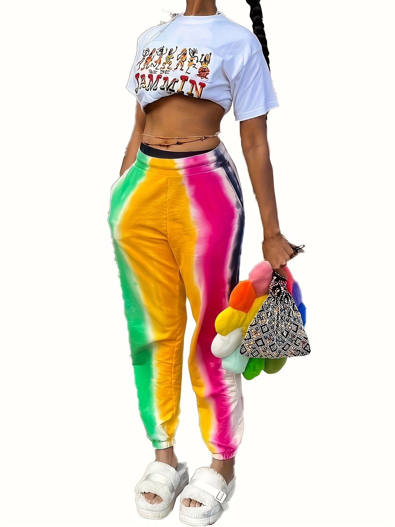 Tie Dye Jogger Pockets Pants Casual Loose Pants Spring Fall - Temu New  Zealand