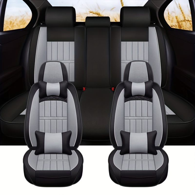 Universal Motors Autositzbezug Leinen Atmungsaktiv Luxus 5 - Temu