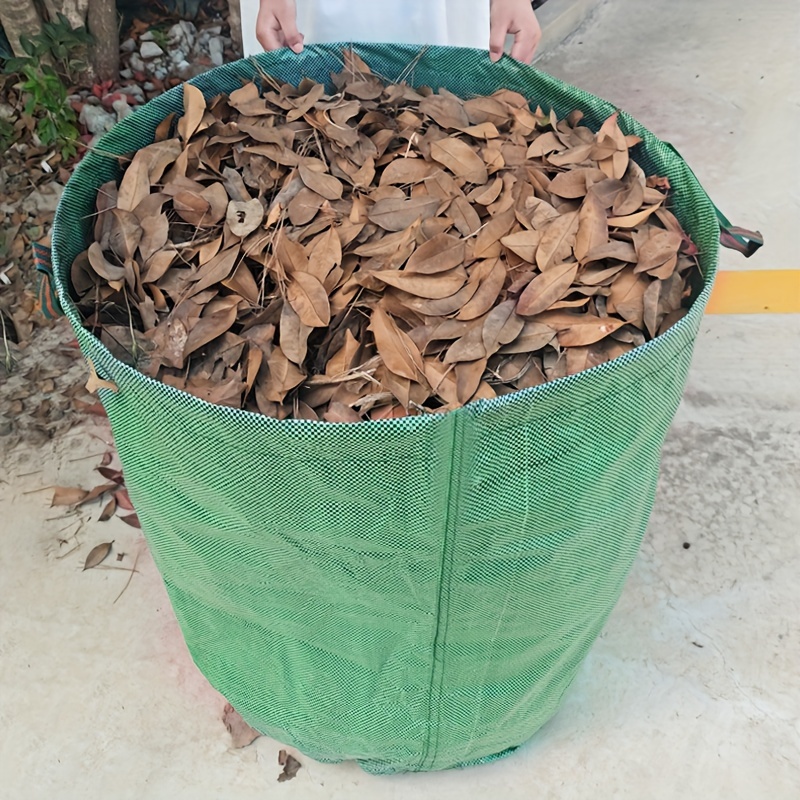 500 Liters Large Capacity Withered Leaf Bag, Garden Tree Leaf Debris Bag,  Reusable Garbage Bag For Courtyard - Temu