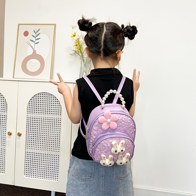 Sequin Rabbit Backpack for Kids