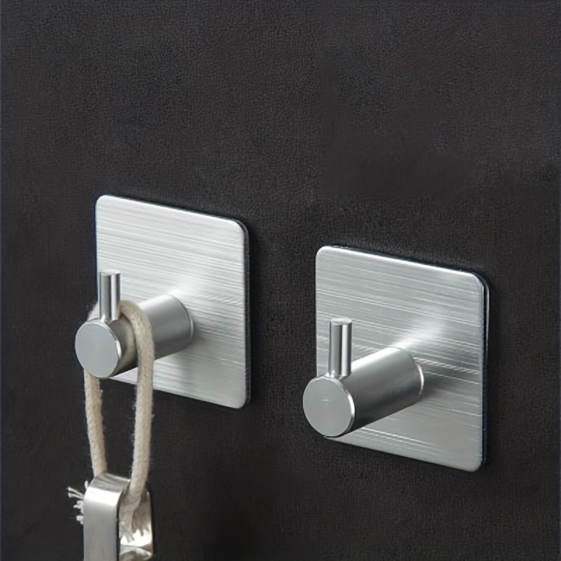 Adhesive Hooks Aluminum Alloy Self Adhesive Robe Coat Hook - Temu