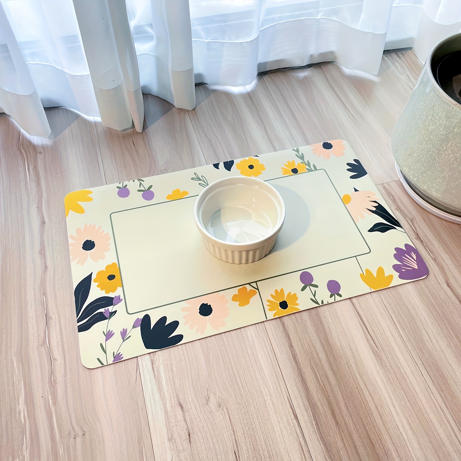 Keep Your Floors Clean & Dry With This Waterproof, Non-slip Pet Feeding Mat!  - Temu Italy