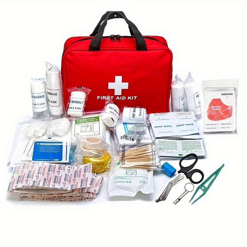First Aid Kit: Portable Emergency Supplies For Outdoor Adventures! 22-Piece  Set Of Large Portable Emergency Kits, First Aid Storage Bags, Health Bags