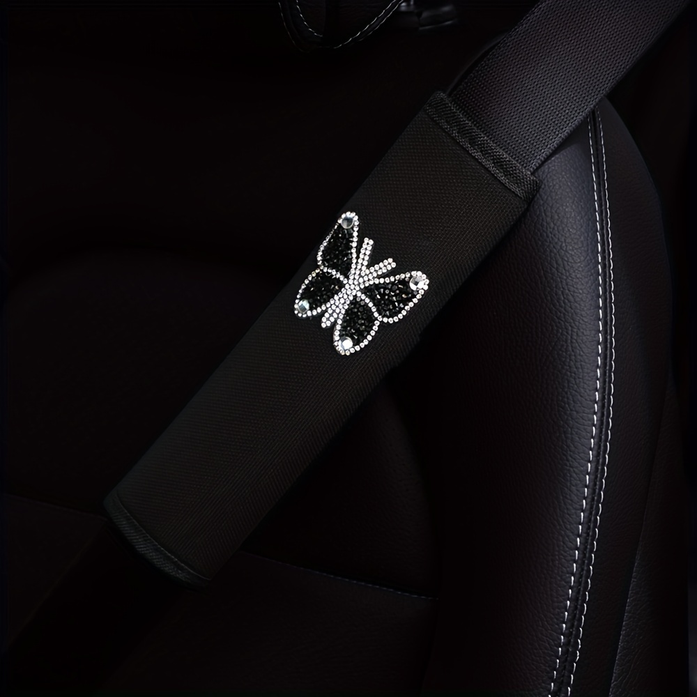 

Sparkle Like A Diamond: Butterfly Car Seat Belt Shoulder Cover For Safety & Style