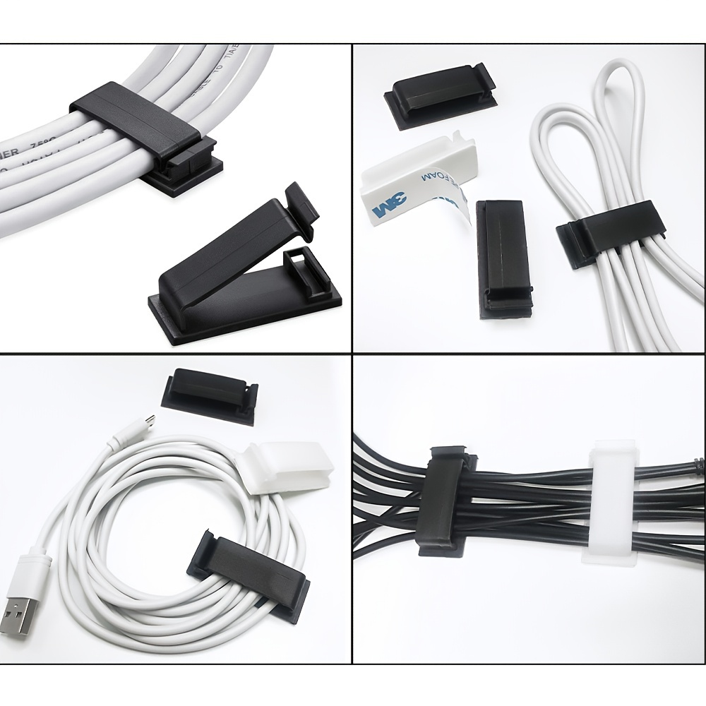 paquete 3] Organizador Cables, Soporte Cables Usb, Organizador Cables,  Clips Cables, Soporte Cables Escritorio, Coche, Hogar Oficina - Teléfonos  Móviles - Temu