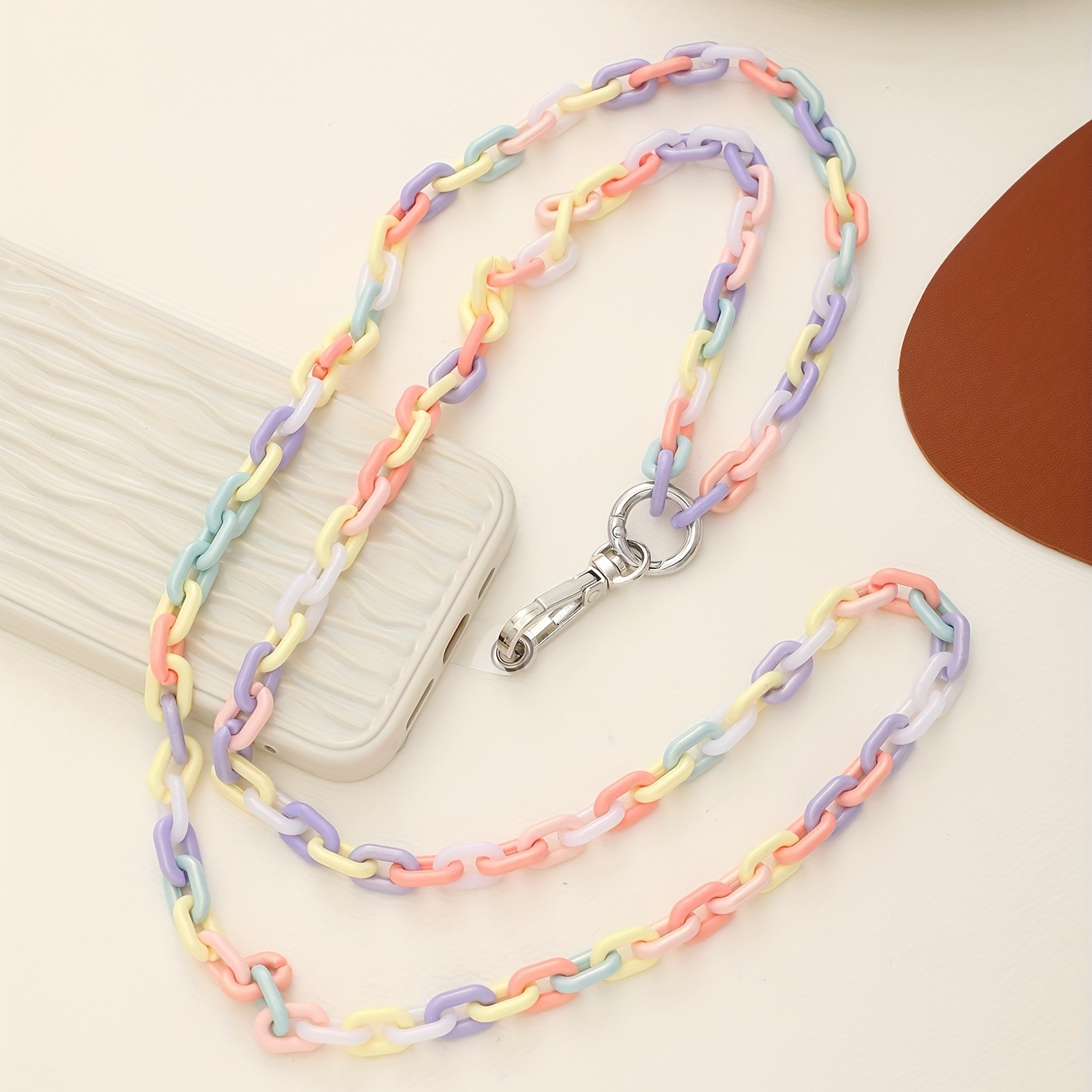 Rainbow Acrylic Mask Chain  Chain, Fashion, Face mask brands