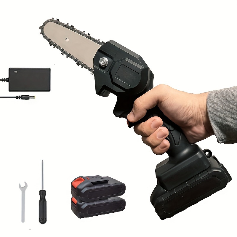 24V Rechargeable MINI Electric Chainsaw Wood Cutting Lithium