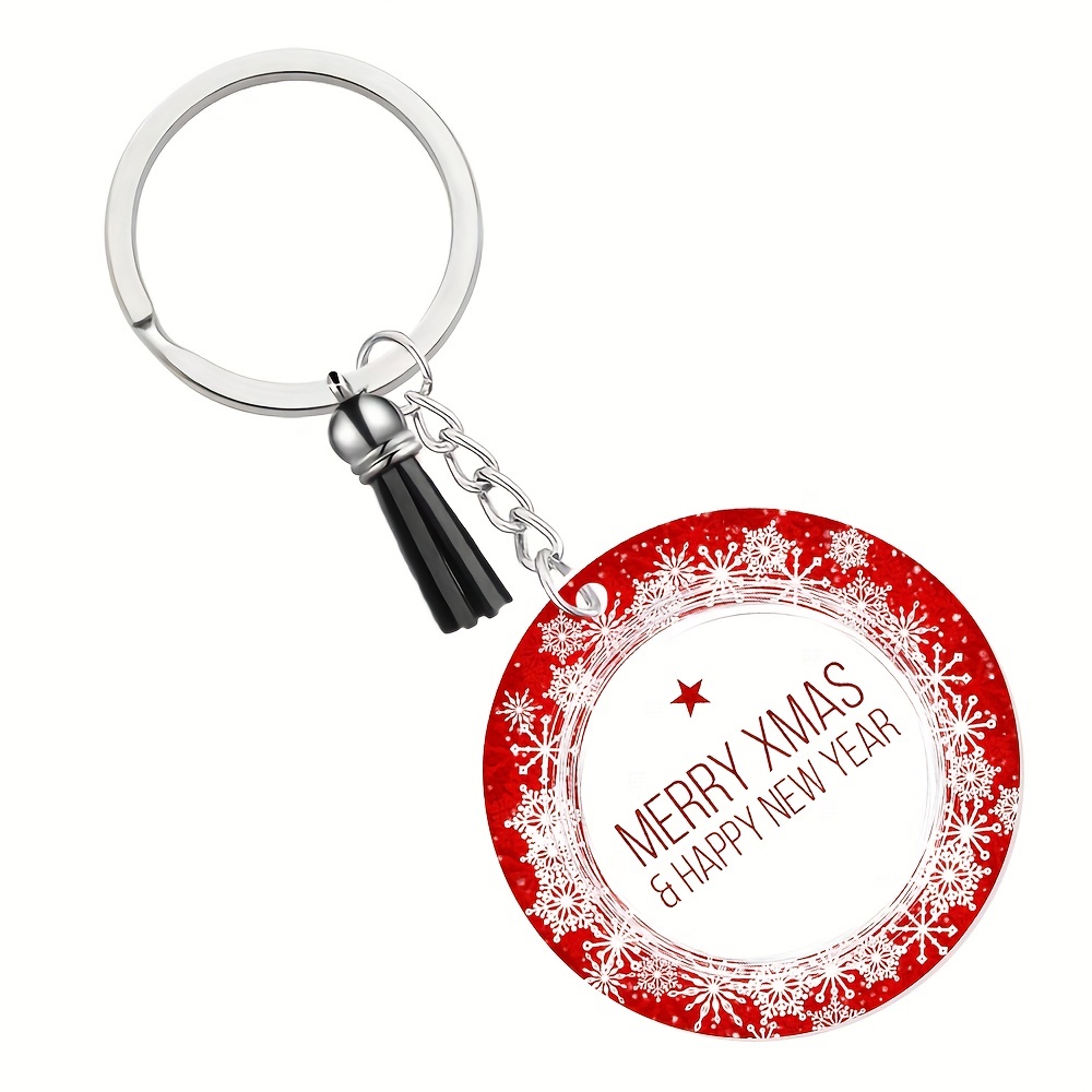 1pc, Acrylic Keychain With Key Rings Tassels Key Chain For Craft,Bulk  Keychain Rings,Acrylic Keychain Blanks Rings,Key Chain Kit Christmas Gifts  Chris