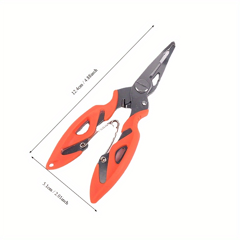 Ultimate Fishing Tool: Multifunctional Plier Scissor With Braid Line  Cutter, Hook Remover, And Lure Cutter - Essential Tackle For Anglers - Temu