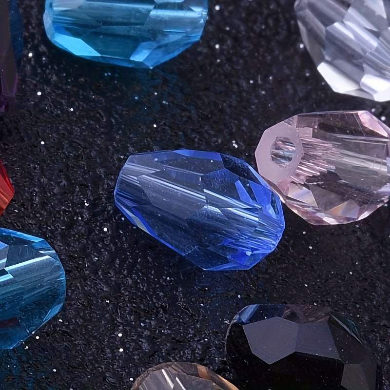 72pcs Water Drop Crystal Beads for DIY Jewelry Making
