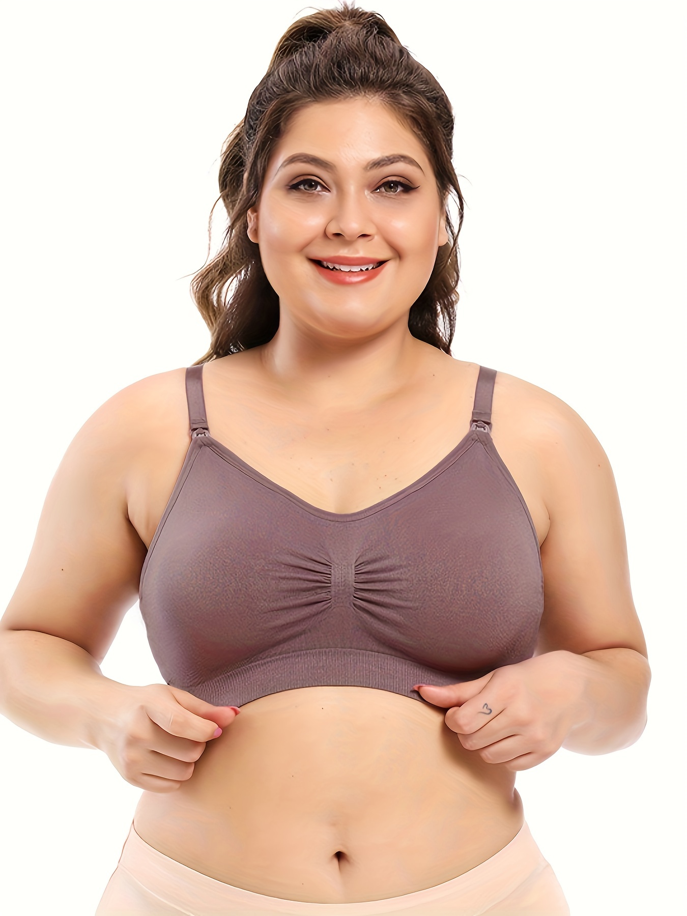 Up to 65% off !Npasoilc Bras for Women Plus-Size Lingerie Small Breast  Gathered Without Underwire Stretch Strap Full Coverage Anti-Droop Underwear