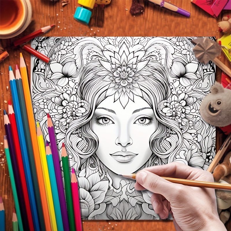 original Upgraded Version 20 Pages Thicker Paper) Mandala - Temu