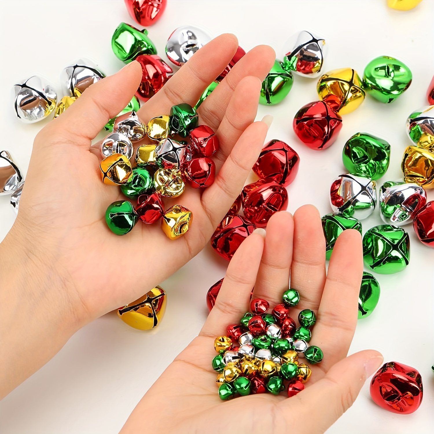 Colorful Jingle Bells For Crafts 4 Colors Mixed Mini Bells - Temu