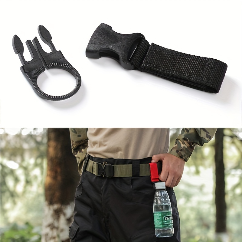Nylon Keychain With Water Bottle Clip Backpack Hanging Key - Temu