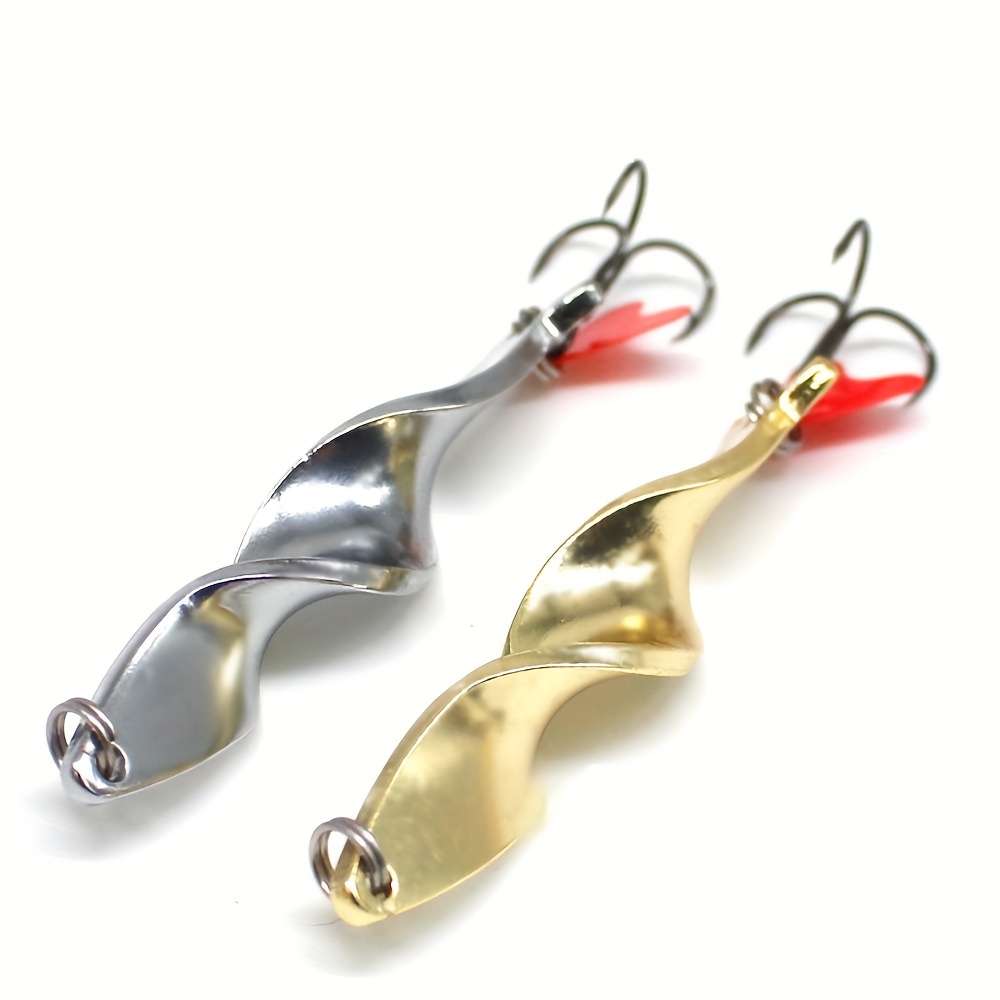 Metal Spoon Fishing Lure Golden/silver Artificial - Temu