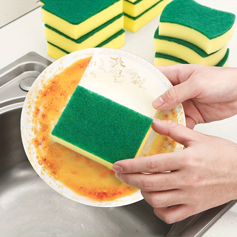 20pcs éponge tampons à récurer éponge vaisselle cuisine nettoyage
