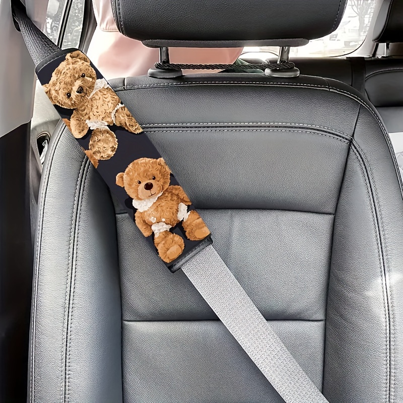 Cartoon Bear Ceinture De Sécurité De Voiture Épaules Coussin