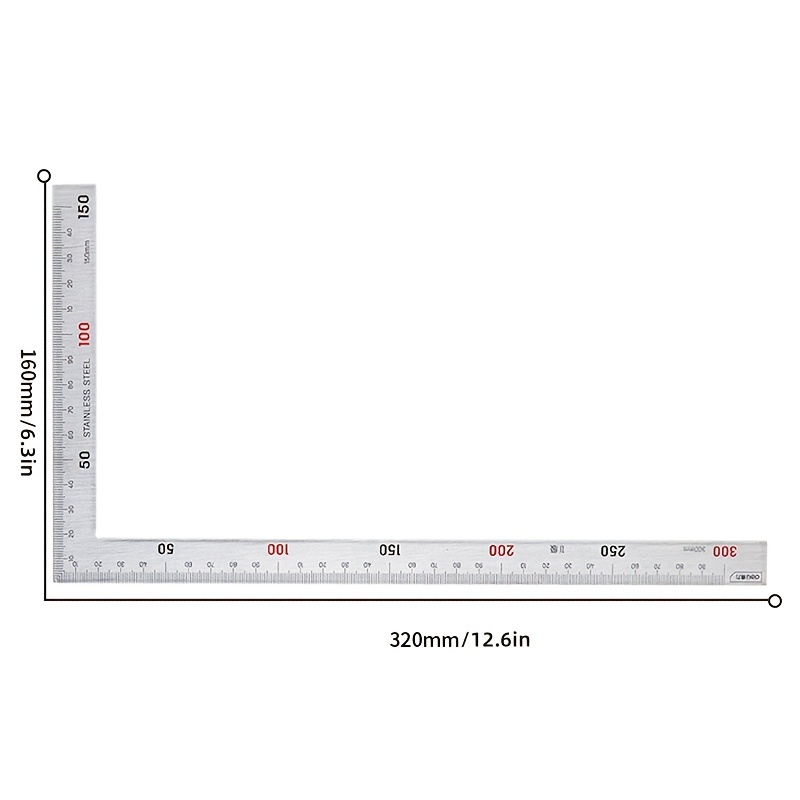 Mini Framing Ruler Measuring Layout Tool Stainless Steel Square