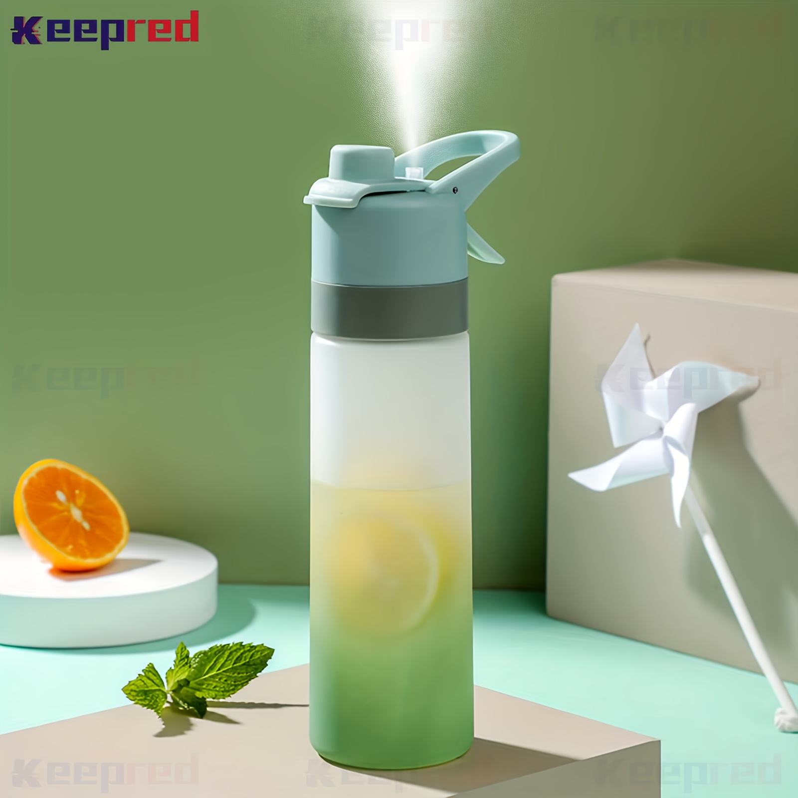 Keepred Gradient Water Bottle Portable Leakproof Bottle - Temu