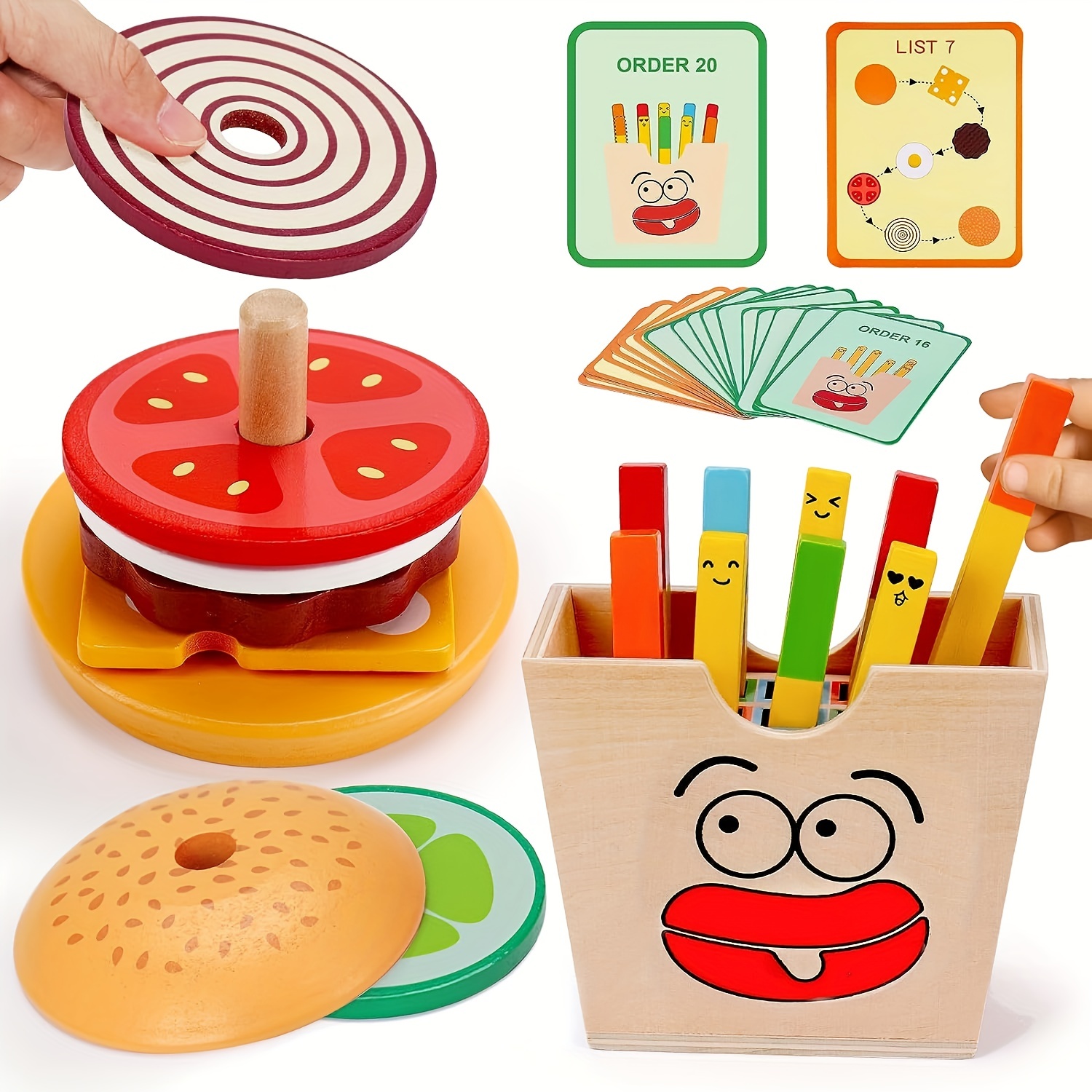 Juguetes Educativos Montessori 8 en 1 para niños mayores de 1 año, caja de  zanahoria, clasificación y combinación de formas de madera - AliExpress
