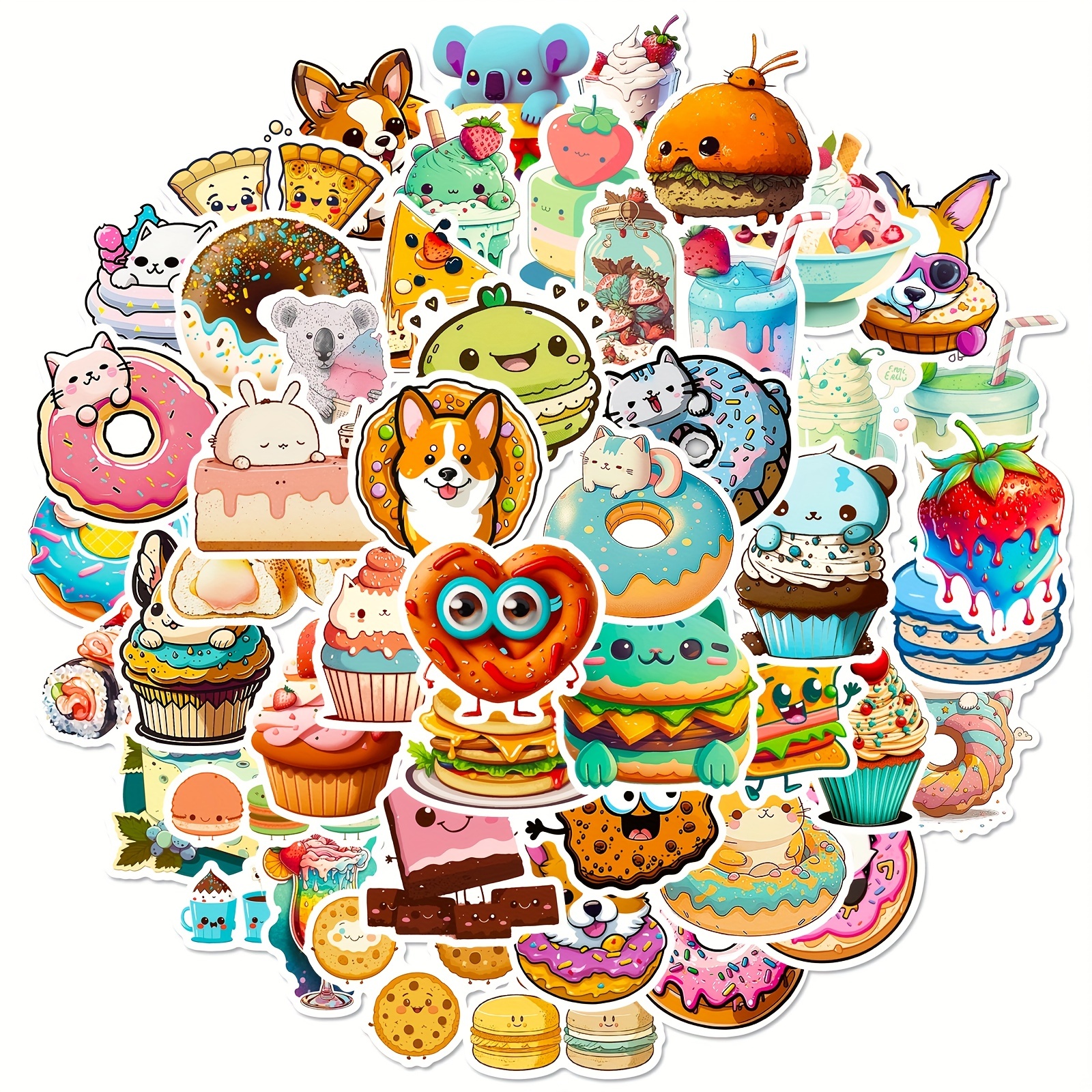 50pcs Cute Stickers, Corn Stickers, Waterproof Stickers Suitable for  Laptops Water, Bottles, Skateboards, Phones. Water Bottle Stickers for  Adults. Best Christmas Gifts for Boys & Girls.