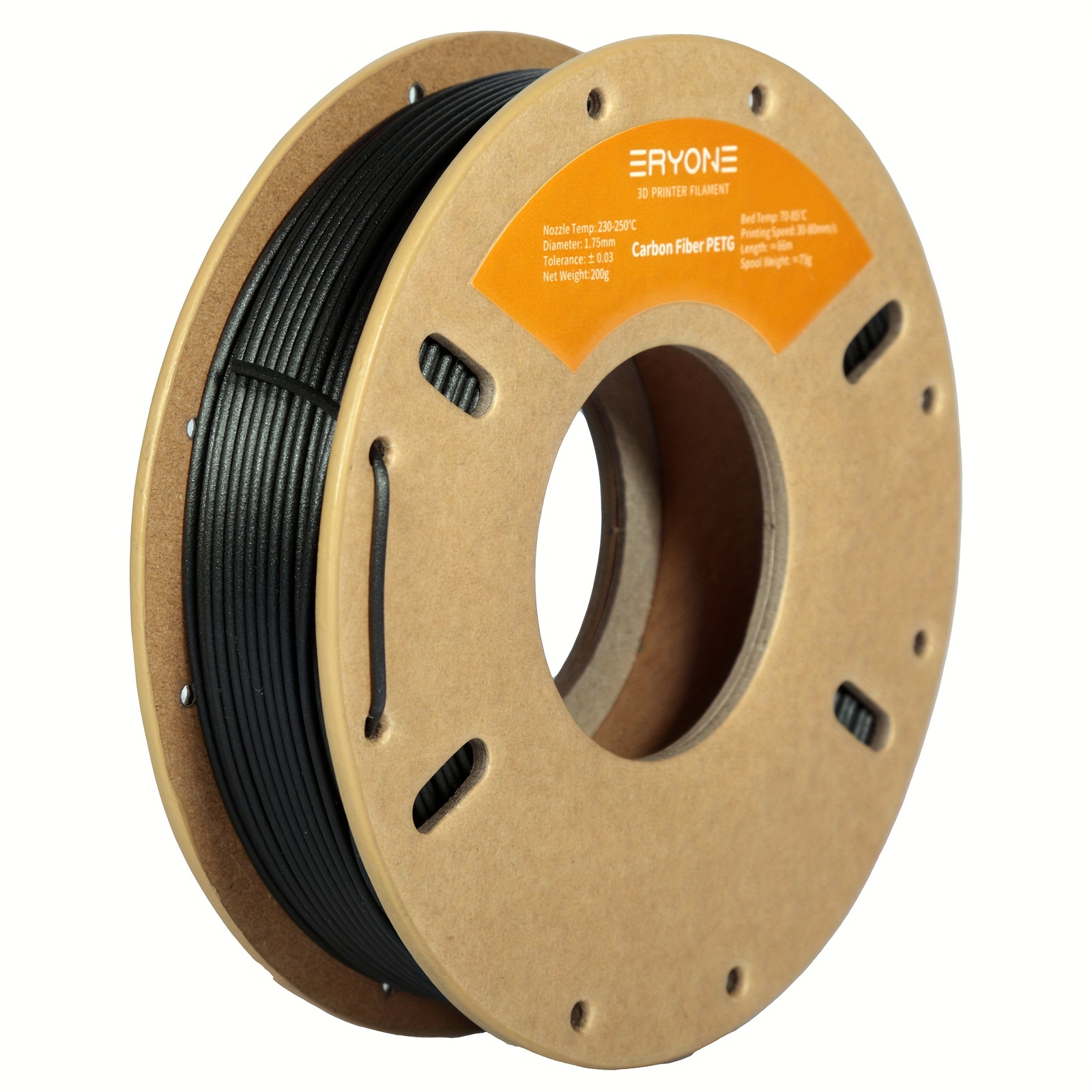 Eryone PETG Filament 1.75mm ±0.03mm Filament for 3D Printer, 1KG(2.2LBS)/  Spool