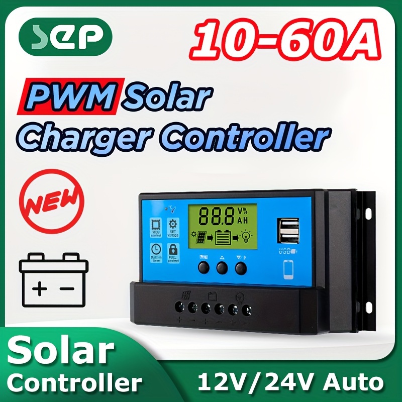 100A/80A MPPT/PWM Solar Laderegler 12V/24V/36V/48V auto Controller  Werkzeuge Solar PV Batterie Ladegerät mit LCD & Dual USB - AliExpress