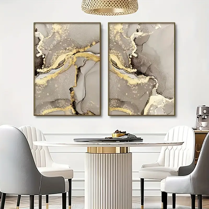 3 Stück Marmor Beige Golden Abstrakte Wandkunst Poster Luxus - Temu Germany