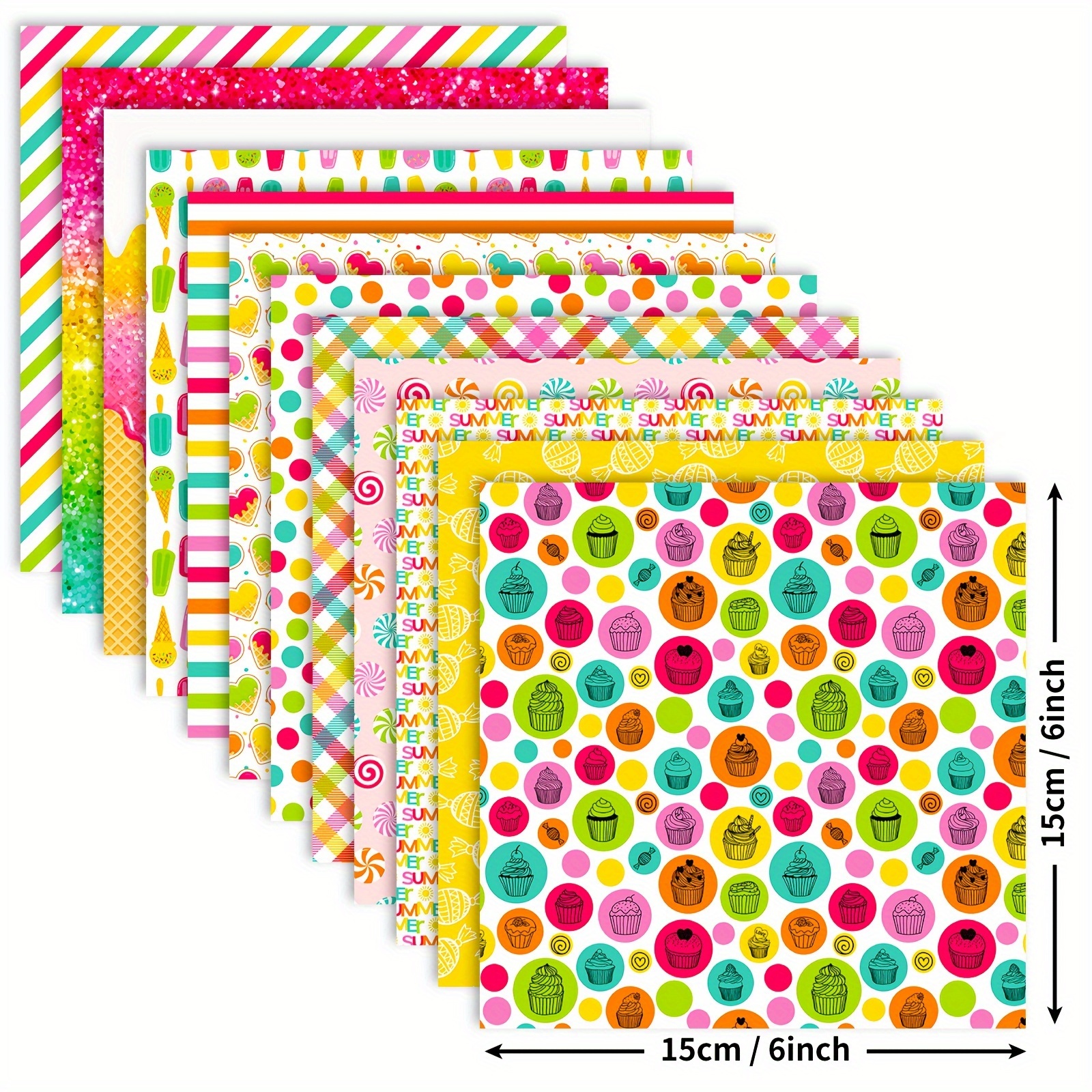 Striped Colored Card Paper Card Making Material Cute Style - Temu