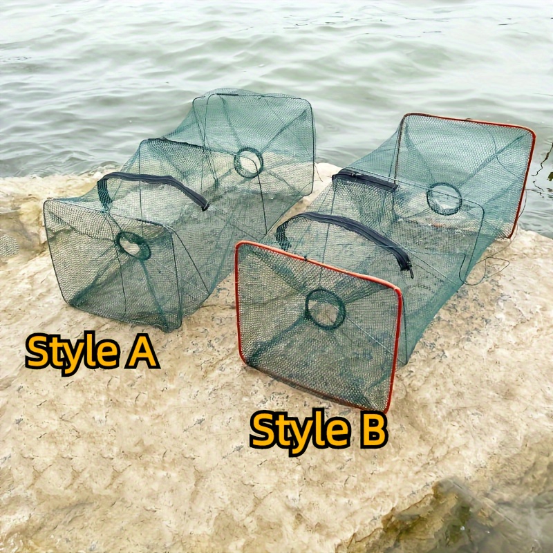 1pc Random Color Snake Net For Rat, Fish Multi-purpose Trap Net, Foldable  Portable Fishing Trap Cage For Shrimp And Crab - Outdoor Fishing Net With