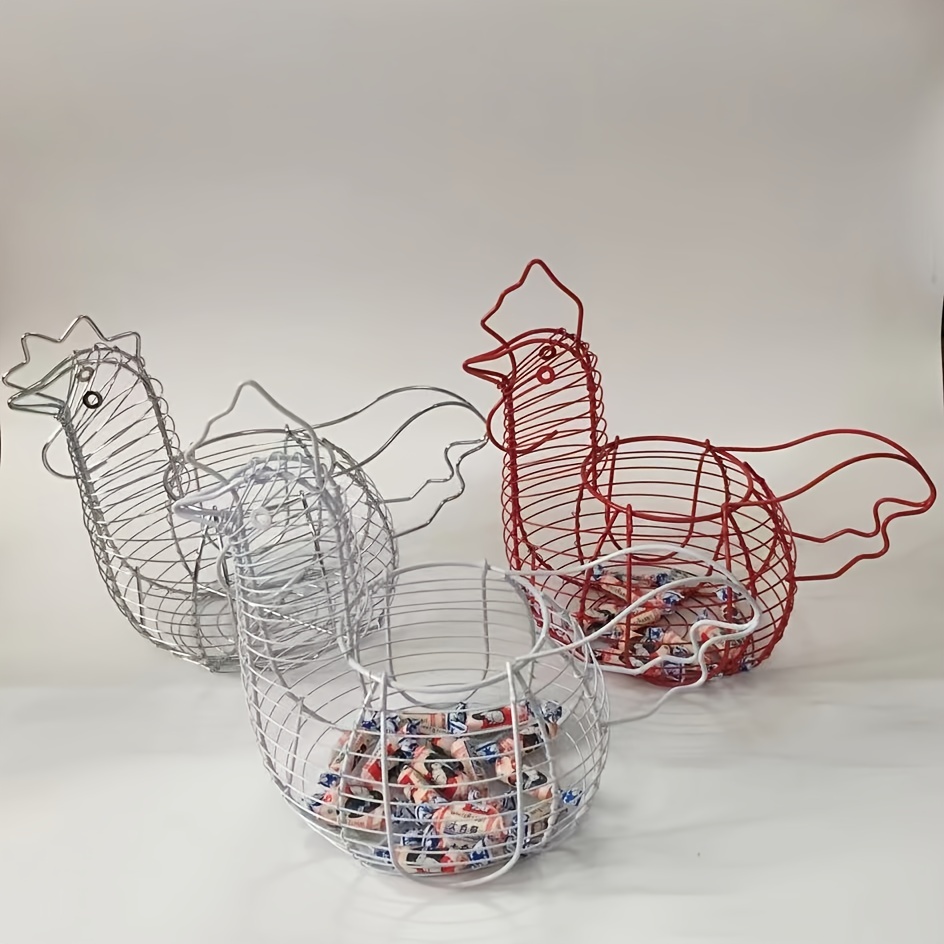 Wire Egg Basket Chicken Egg Basket Egg Holder Egg Collecting