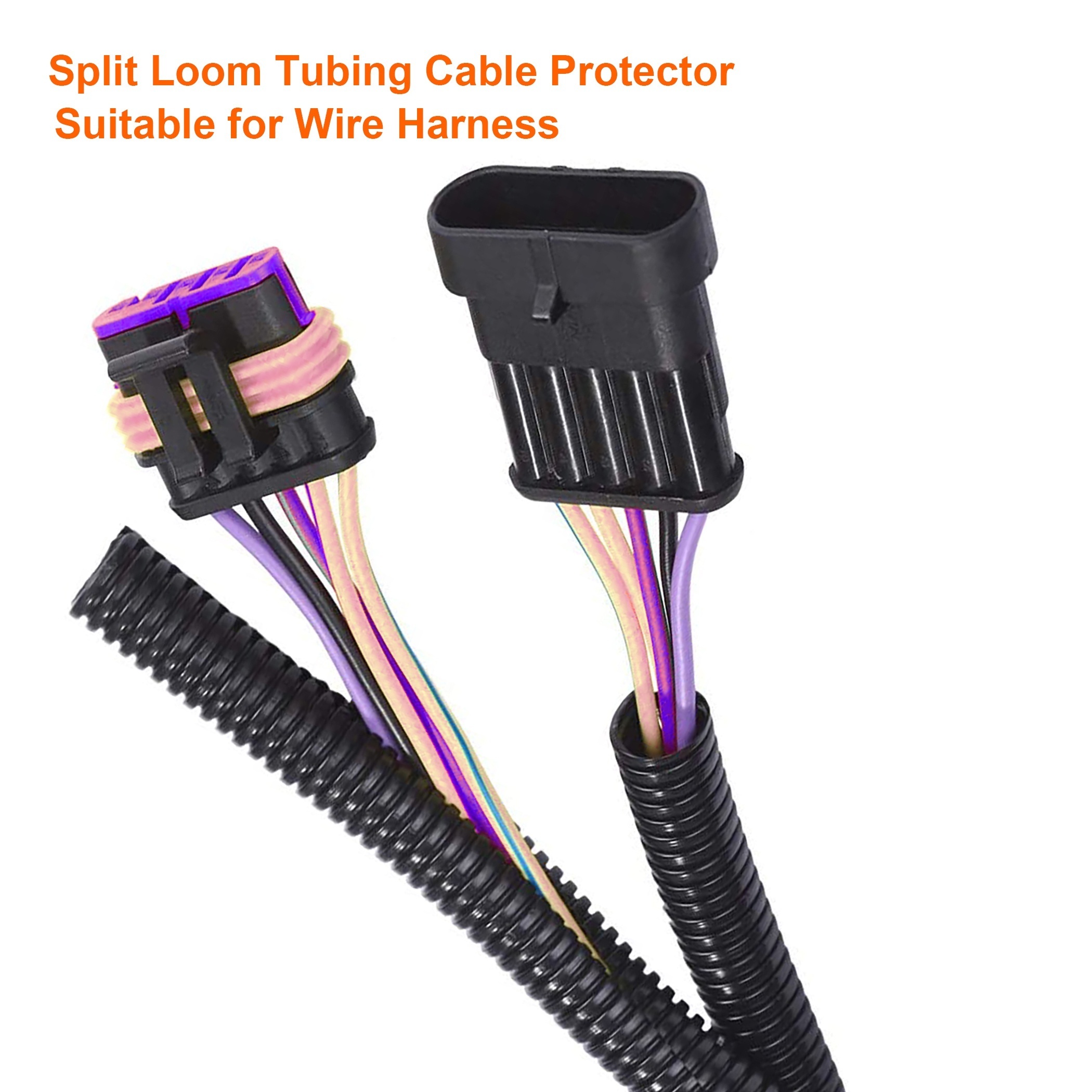 Cable Hider White Cable Hider Split Loom Cord Protectors - Temu