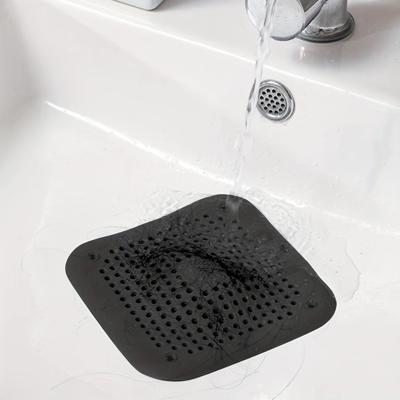 Sink Anti-clogging Floor Drain Cover, Bathroom Drain Hair Catcher,  Anti-clogging Filter Sewer Filter, Solid Floor Drain Cover, Bathroom  Accessories - Temu