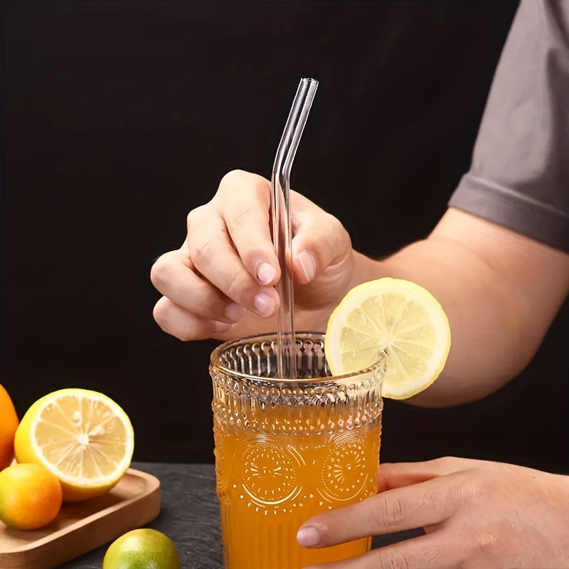 Glass Straws And Brush Heat Resistant Drinking Reusable - Temu