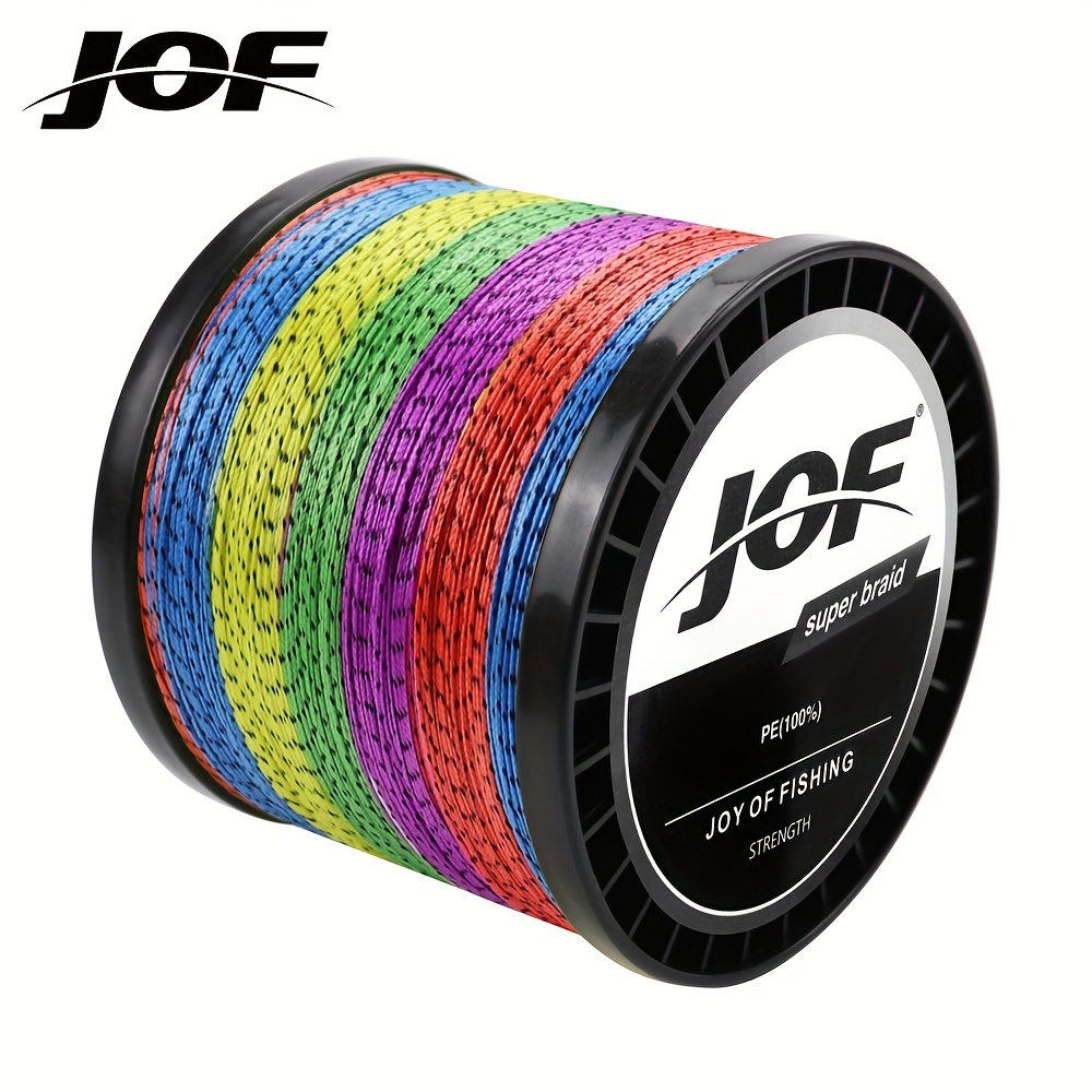 Jof /1094yds 8 Braided Colorful Fishing Line Smooth Wear - Temu