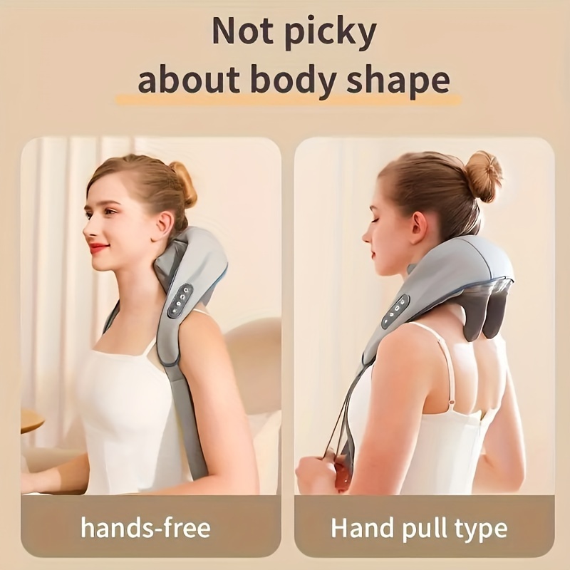 Finger Pressure Neck Massager With Heating Function 2 Speeds - Temu