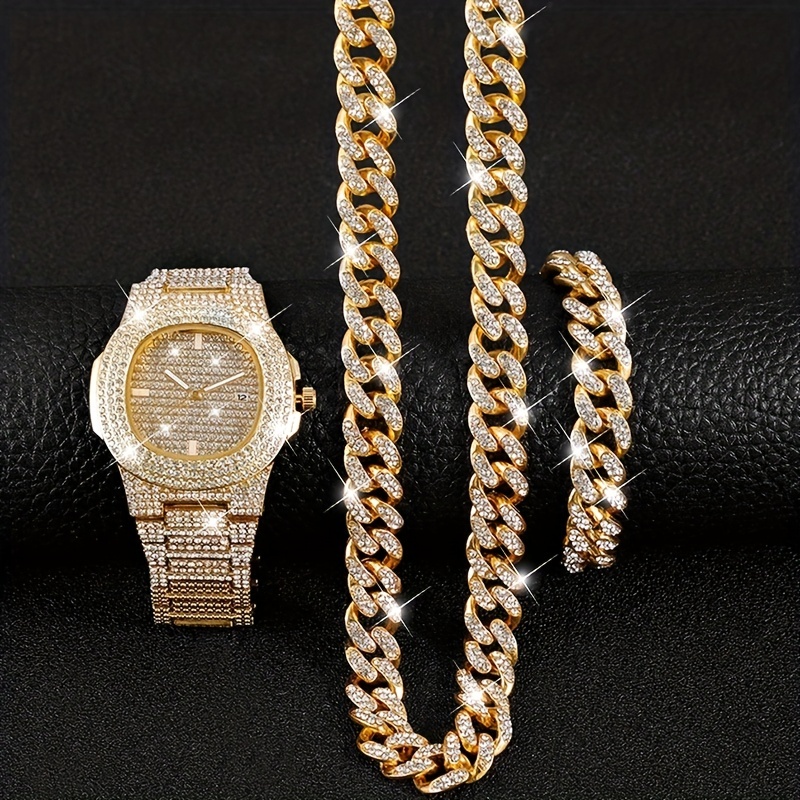 Box Bracelet 2 Tone Gold & Silver - 6 ICE