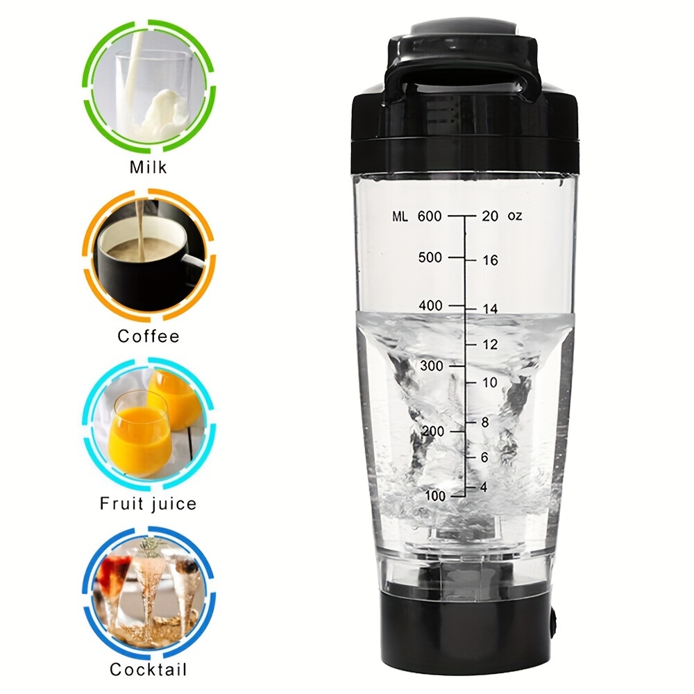 650ml USB Rechargeable Electric Mixing Cup Portable Protein Powder Shaker  Bottle Milk Mixer Shaker Bottles Protein Shaker Cup