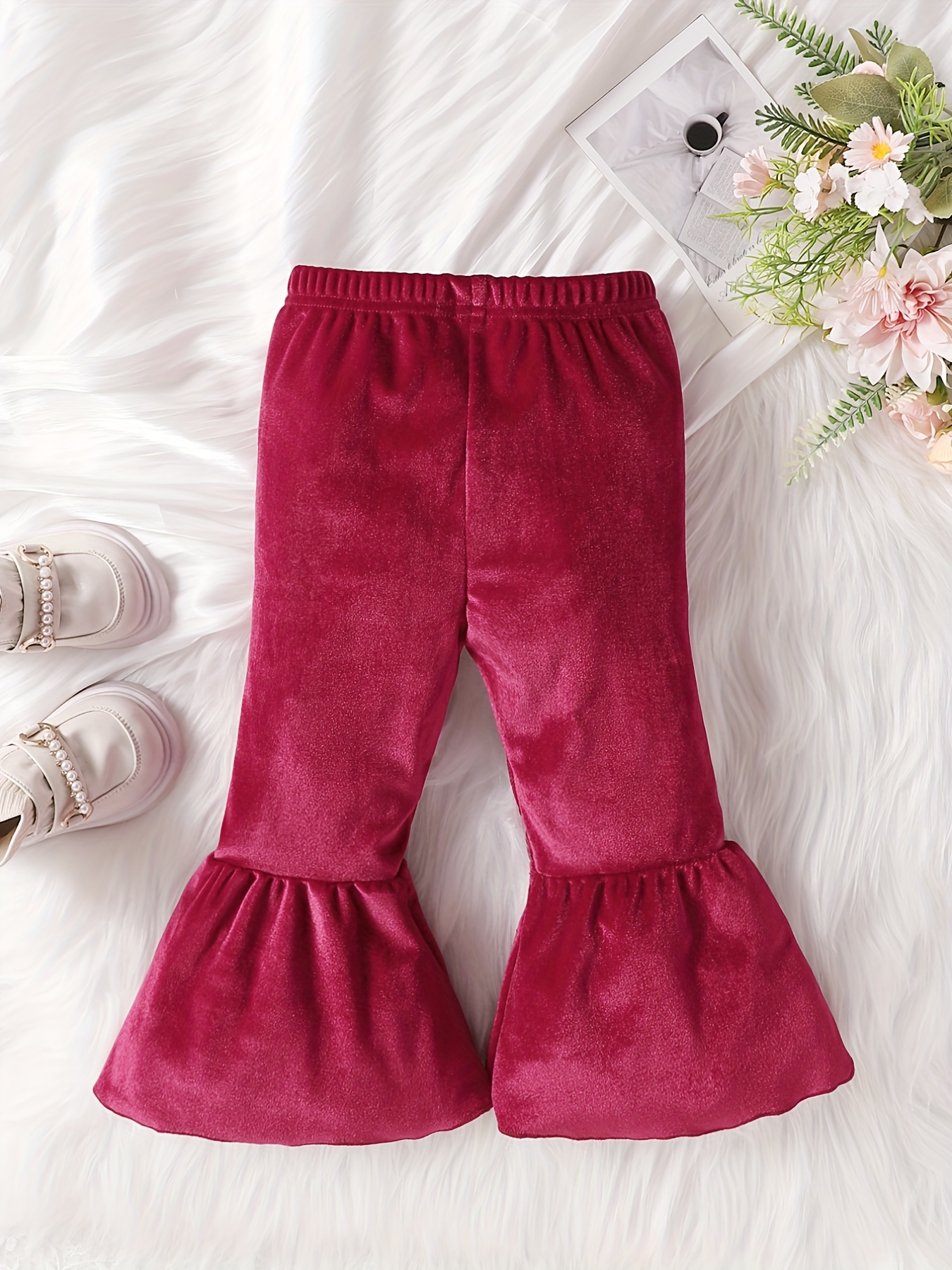 Boho Style Bell Bottom Pants for Baby Girls