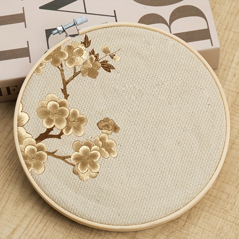 Embroidery Hoop Set Bamboo Circle Cross Stitch Hoop Ring To - Temu