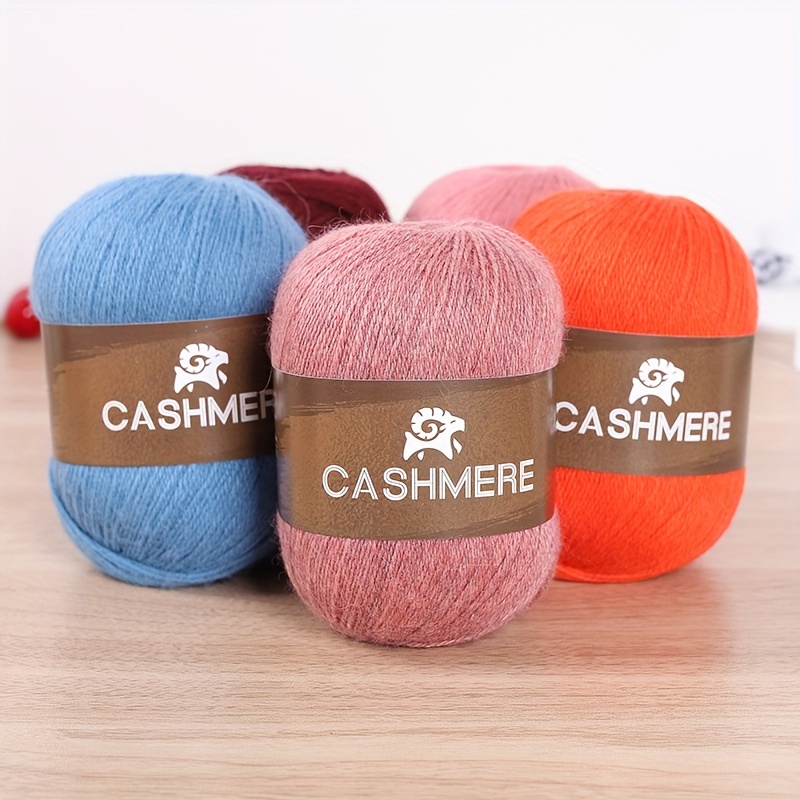 

6pairs Cashmere 100.00% Yarn, Soft Warm Yarn For Diy Crocheting And Knitting Hat, Scarf Total 300g+120g