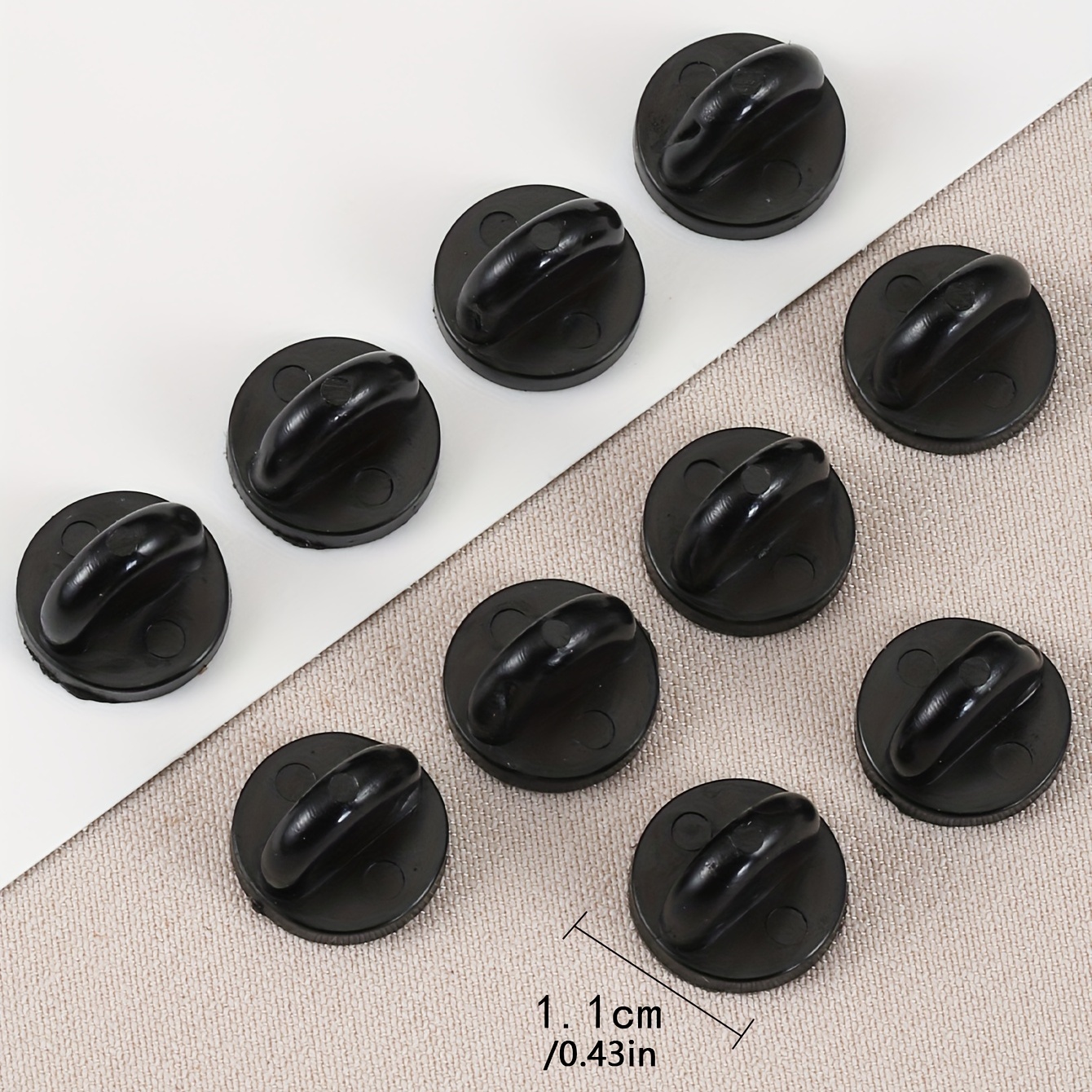 100Pcs Black PVC Rubber Brooch Pin Backs Comfort Fit Tie Tack Lapel Pin  Brooch Backing Holder Clasps Jewelry Findings - AliExpress