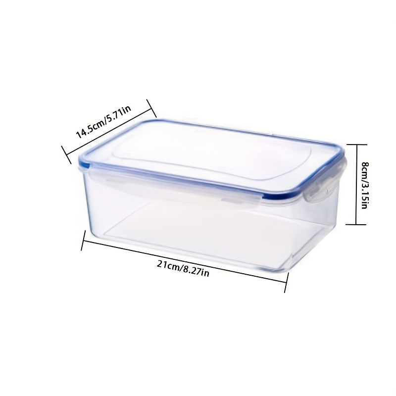 Food Storage & Organization Sets, Snack Containers With Dividers, Food  Fresh Keeping Box, For Fruit, Vegetable, Noodle And Meat, For Fridge,  Cabinet, Drawer And Counter, Clear, Kitchen Supplies - Temu