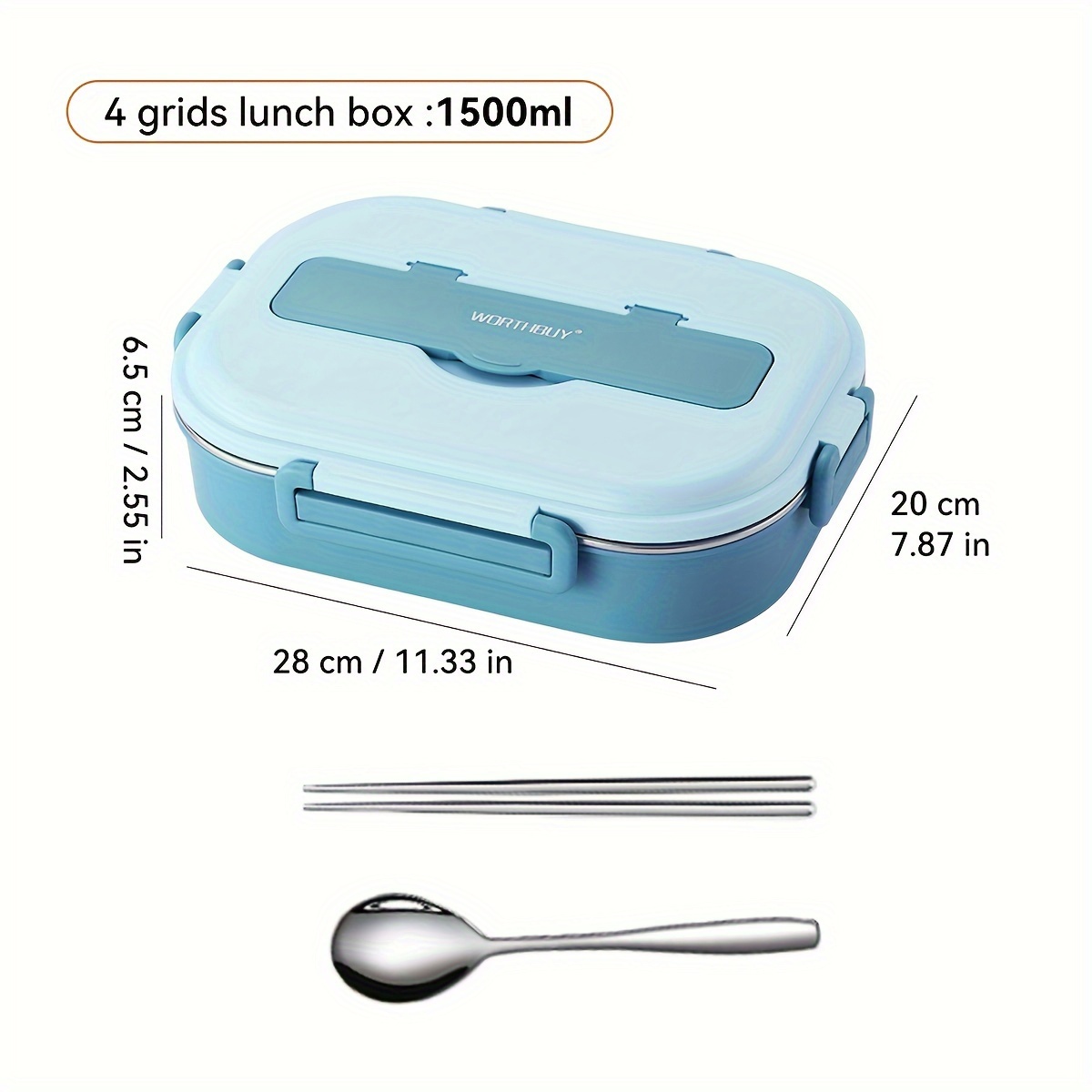 WORTHBUY Lunch Box Portable Insulated Lunch Container Set