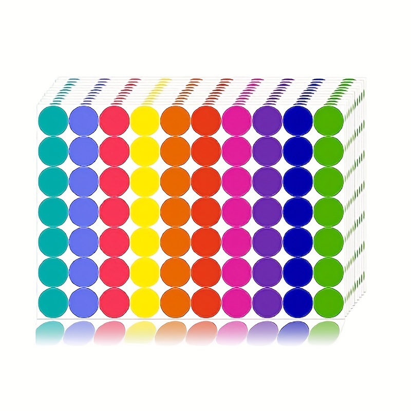 50 pegatinas redondas de color granate – etiquetas autoadhesivas para  codificación de colores