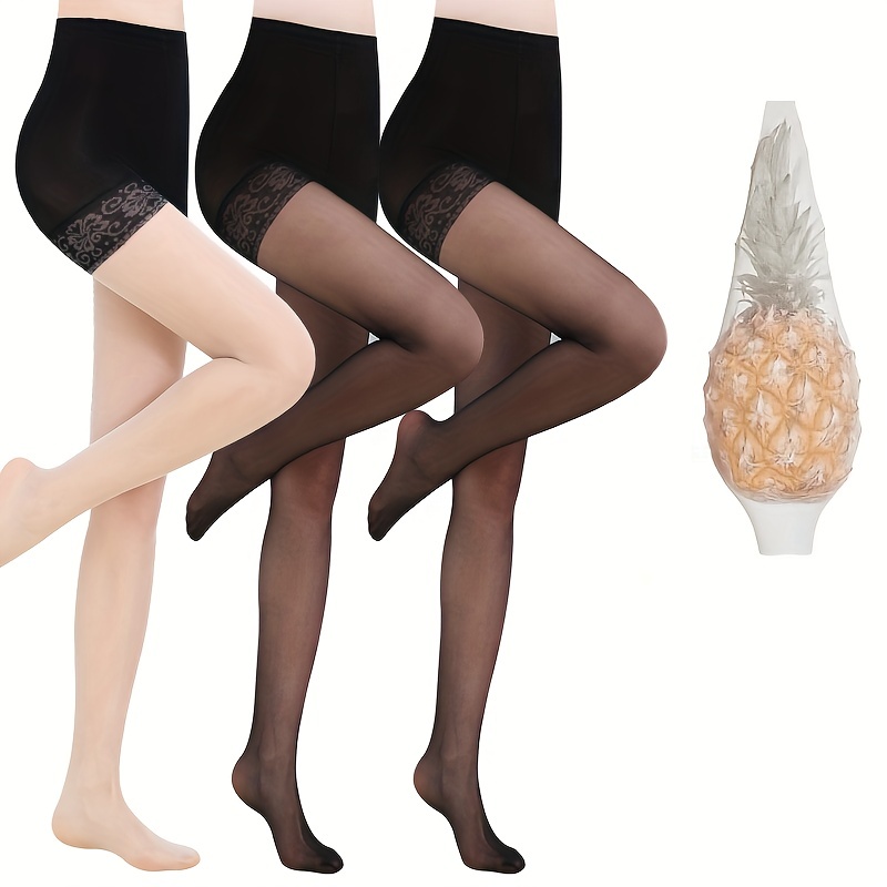 Mesh Thin Pantyhose, High Waist Sheer Slim Footed Pantyhose, Women's  Stockings & Hosiery - Temu
