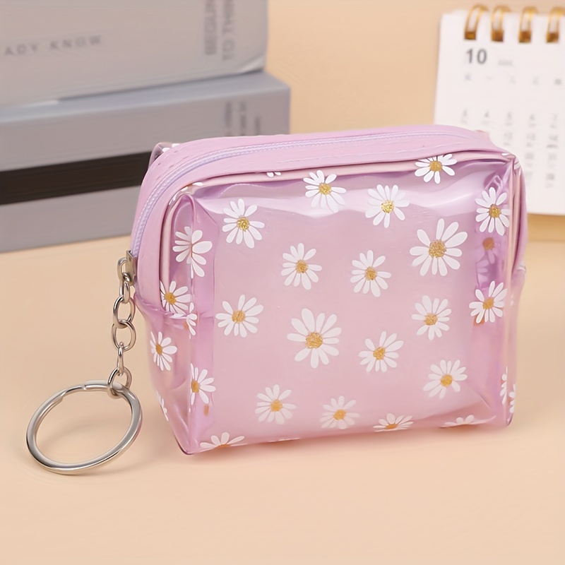Pink Floral Pencil Case / Brush Bag